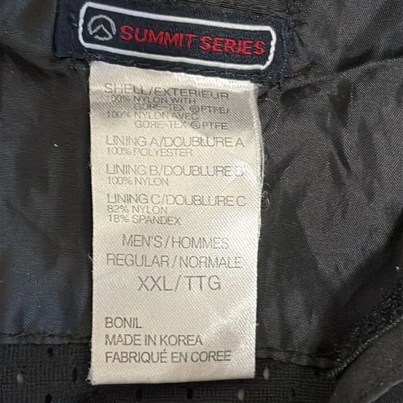 The North Face summit series Men's Dark Gray Raincoat 2xL broken zipper - Picture 8 of 11